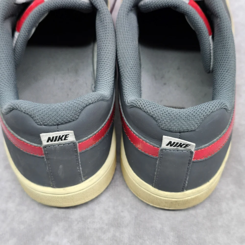 Nike Backboard II Men's Low Top Grey University Red Sneakers Shoes